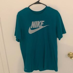Dri-Fit Nike shirt, Turquoise, Large